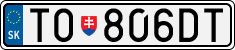 License plate of Slovakia, Cars