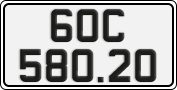 License plate of Vietnam, Cars