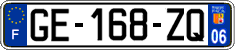 French license plate, SIV (ordinary)