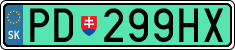License plate of Slovakia, Electric vehicles