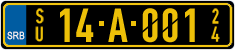 License plate of Serbia, Diplomatic
