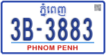 License plate of Cambodia, Regular plates
