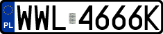 License plates of Poland, Regular car plates