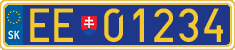 License plate of Slovakia, Diplomatic