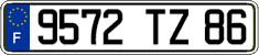 French license plate, FNI