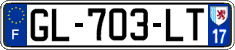 French license plate, SIV (ordinary)
