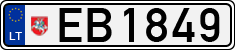 License plate of Lithuania, Electric vehicles
