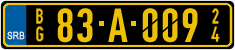 License plate of Serbia, Diplomatic
