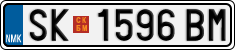 License plate of North Macedonia, Regular plates (2012)