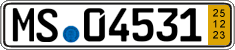 German license plate, Short-term transit plates