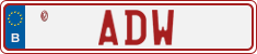 License plate of Belgium, Vanity Plates (2014)
