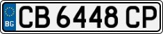 License plate of Bulgaria, Cars