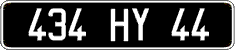 French license plate, FNI