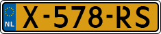 License plate of the Netherlands, Cars