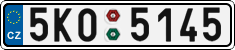 License plate of the Czech Republic, Cars (2001)
