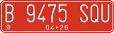 License plate of Indonesia, Government and public administrations