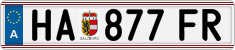License plate of Austria, Regular plates