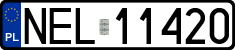 License plates of Poland, Regular car plates