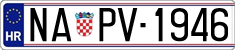 License plate of Croatia, Oldtimers