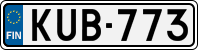 License plate of Finland, Cars