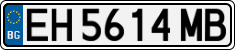 License plate of Bulgaria, Cars