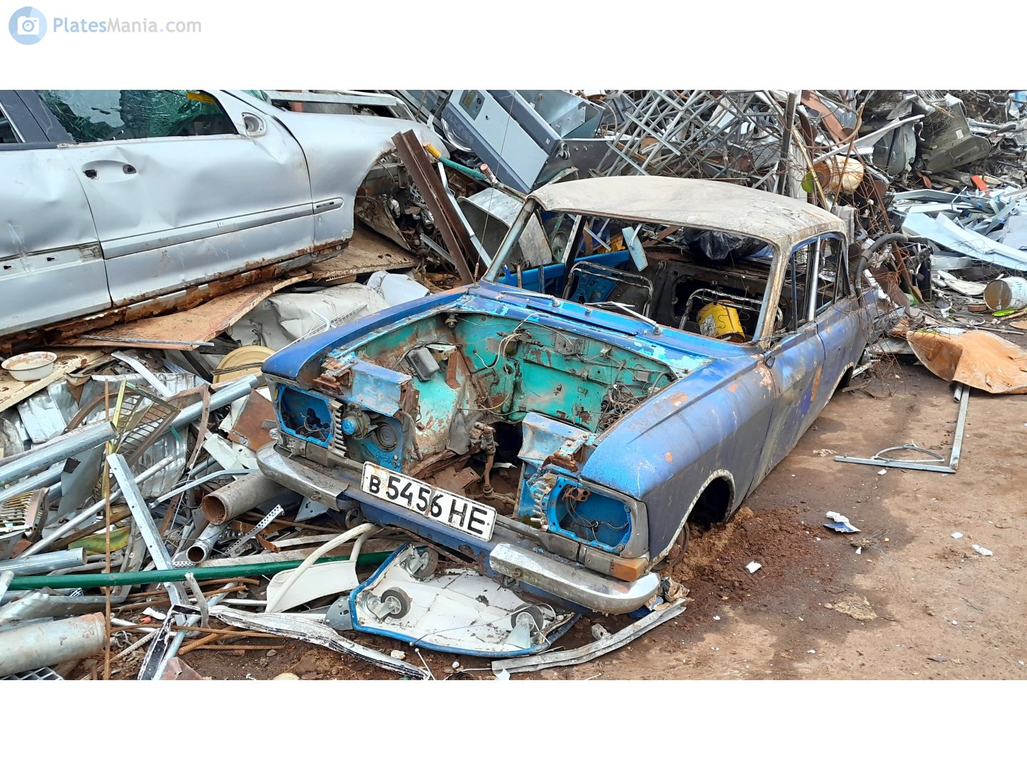 в 5456 НЕ, License plate without vehicle 