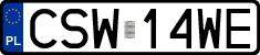 License plates of Poland, Regular car plates