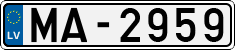 License plate of Latvia, Regular car plates