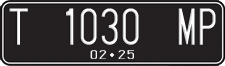 License plate of Indonesia, Regular plates
