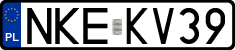 License plates of Poland, Regular car plates
