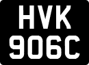 License plate of the United Kingdom, 1963 year system