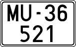 License plates of Spain, 1900 year series