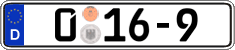 German license plate, Diplomatic