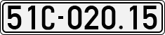 License plate of Vietnam, Cars