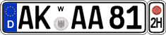 German license plate, Transferable license plates