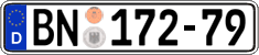 German license plate, Diplomatic
