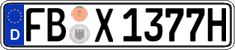 German license plate, Plates for oldtimers (type 