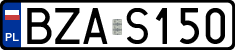 License plates of Poland, Regular car plates
