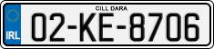 License plate of Ireland, Regular plates