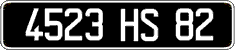 French license plate, FNI