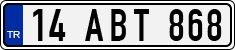 License plate of Turkey, Regular plates