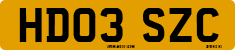 License plate of the United Kingdom, 2001 year system