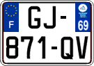 French license plate, SIV (ordinary)