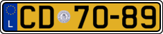 License plate of Luxembourg, Diplomatic