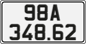 License plate of Vietnam, Cars