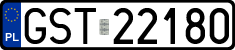 License plates of Poland, Regular car plates