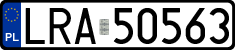 License plates of Poland, Regular car plates