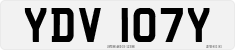 License plate of the United Kingdom, 1963 year system