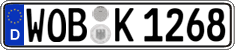 German license plate, Regular plates