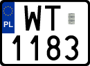 License plates of Poland, Special vehicles and motorcycles